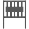 Bed Headboard Grey 80.5x4x100 cm Solid Wood Pine