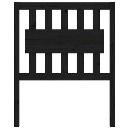 Bed Headboard | Black | Solid Pinewood | 100cm x 80.5cm