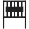Bed Headboard Black 80.5x4x100 cm Solid Wood Pine