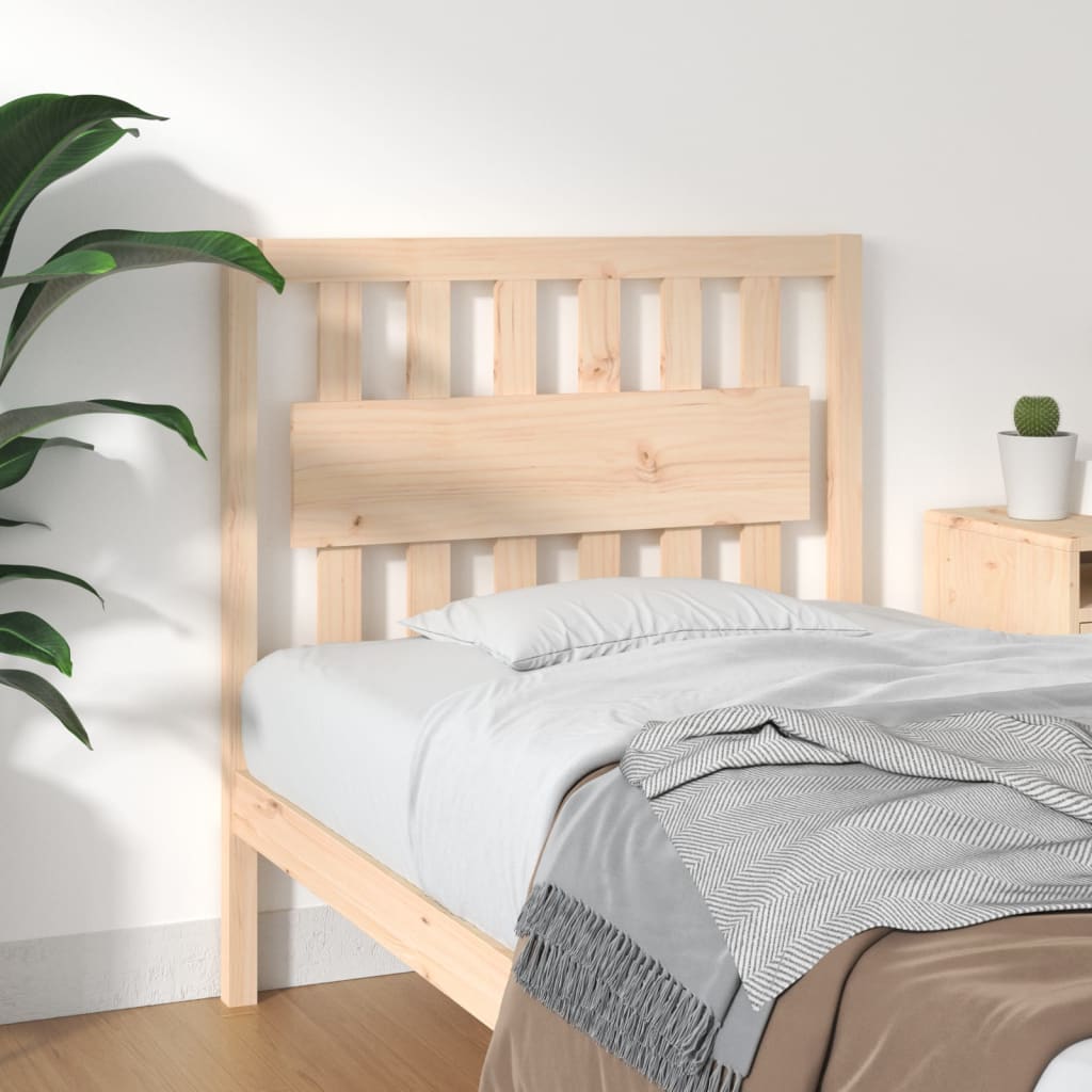 Bed Headboard | Natural Pine | Solid Pine Wood | Standard