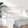 Bed Headboard White 95.5x4x100 cm Solid Wood Pine
