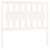 Bed Headboard White 105.5x4x100 cm Solid Wood Pine