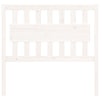 Bed Headboard White 105.5x4x100 cm Solid Wood Pine