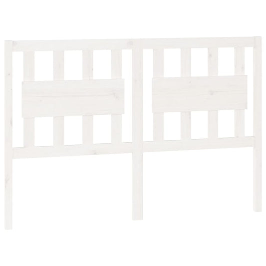 Bed Headboard | White | Solid Pine Wood | 125.5 cm wide x 100 cm high