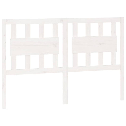 Bed Headboard | White | Solid pine wood | For double bed |  Durable