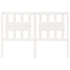 Bed Headboard White 145.5x4x100 cm Solid Wood Pine