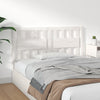 Bed Headboard White 145.5x4x100 cm Solid Wood Pine