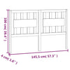 Bed Headboard White 145.5x4x100 cm Solid Wood Pine