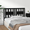 Bed Headboard Black 145.5x4x100 cm Solid Wood Pine