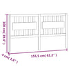 Bed Headboard White 155.5x4x100 cm Solid Wood Pine