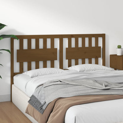 Bed Headboard Honey Brown 155.5x4x100 cm Solid Wood Pine