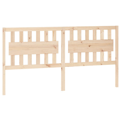 Bed Headboard | Natural wood | Solid Pine Wood | 185.5 x 4 x 100 cm