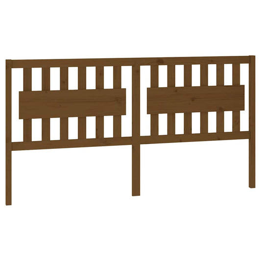 Bed Headboard | Honey brown | Solid pine wood | 185.5 x 4 x 100 cm