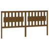 Bed Headboard Honey Brown 185.5x4x100 cm Solid Wood Pine