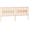 Bed Headboard 205.5x4x100 cm Solid Wood Pine