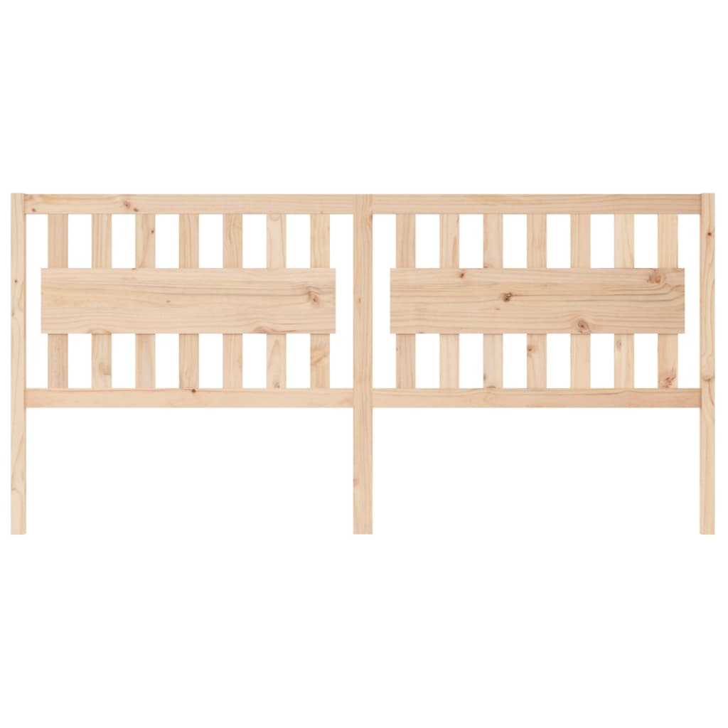 Bed Headboard | Natural Wood | Solid Pine Wood | 205.5 cm x 100 cm