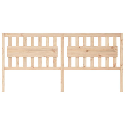 Bed Headboard | Natural Wood | Solid Pine Wood | 205.5 cm x 100 cm