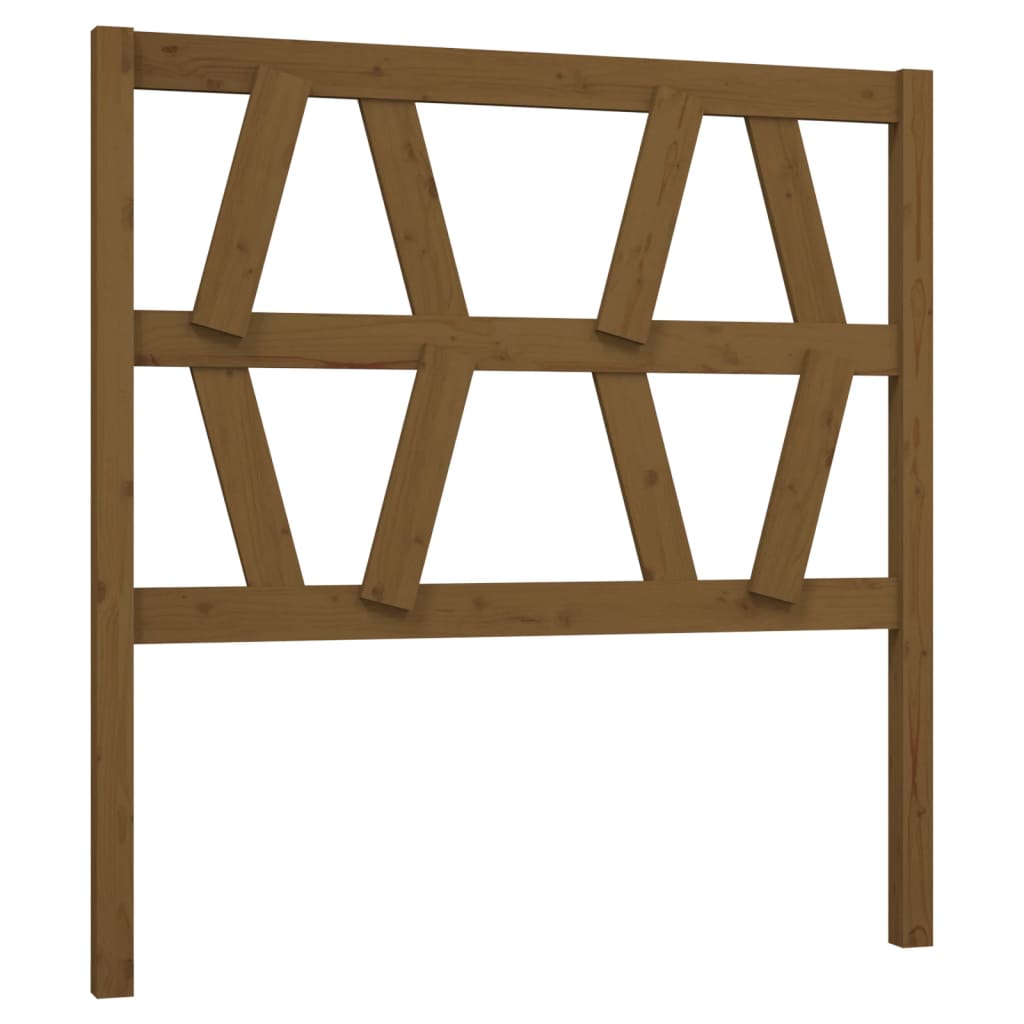 Bed Headboard | Honey brown | Solid pine wood | Standard