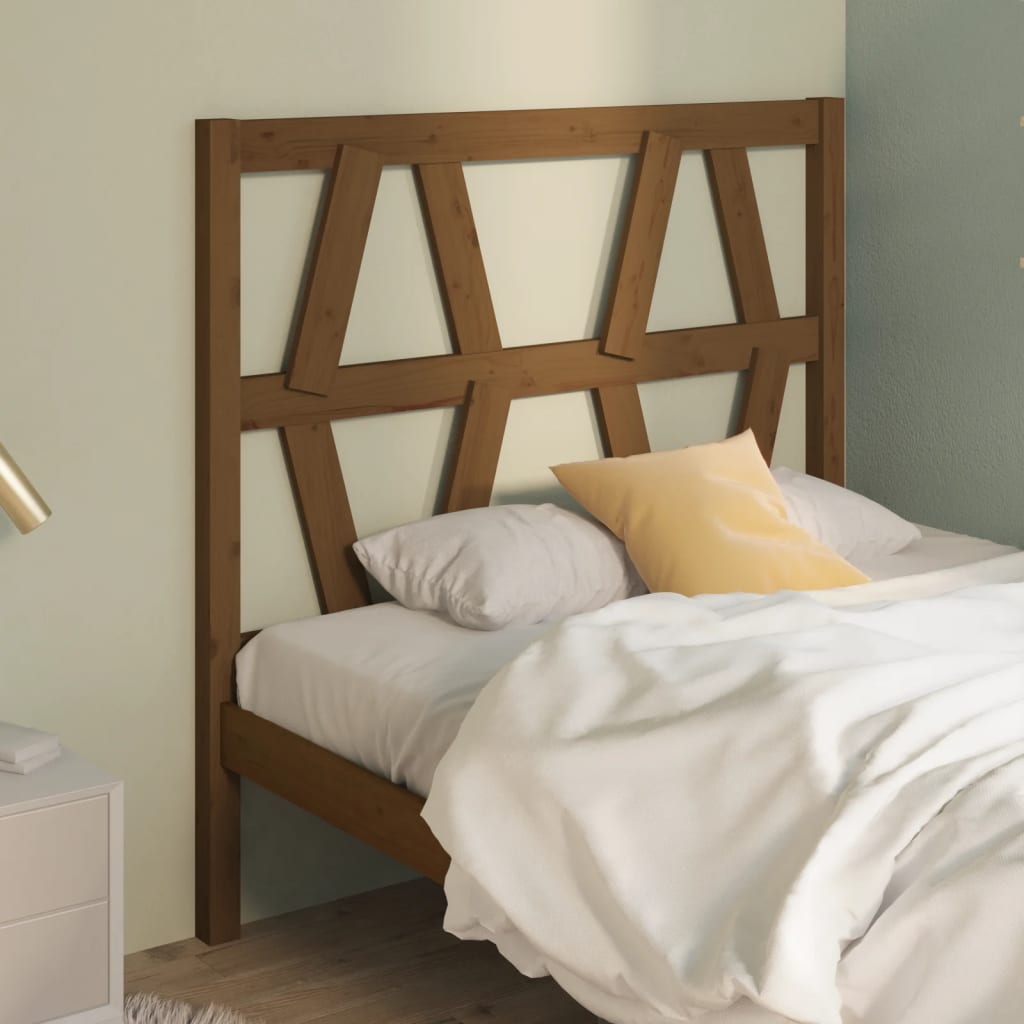Bed Headboard | Honey brown | Solid pine wood | Standard