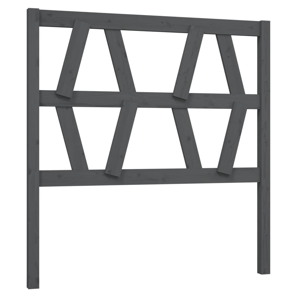 Bed Headboard | Grey | Solid Pine Wood | Standard | Appealing Design