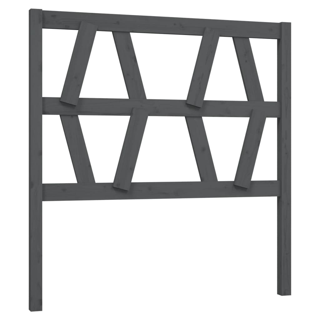 Bed Headboard | Grey | Solid pine wood | Standard | Bed Headboard