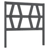 Bed Headboard Grey 106x4x100 cm Solid Wood Pine