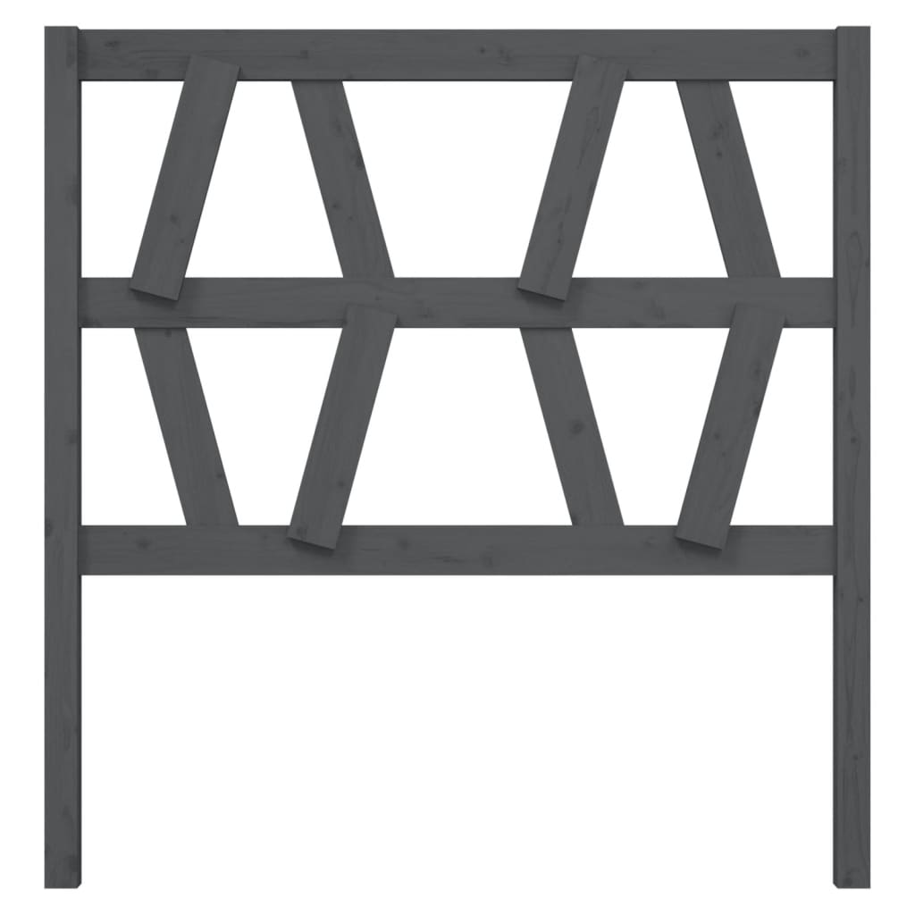 Bed Headboard | Grey | Solid pine wood | Standard | Bed Headboard