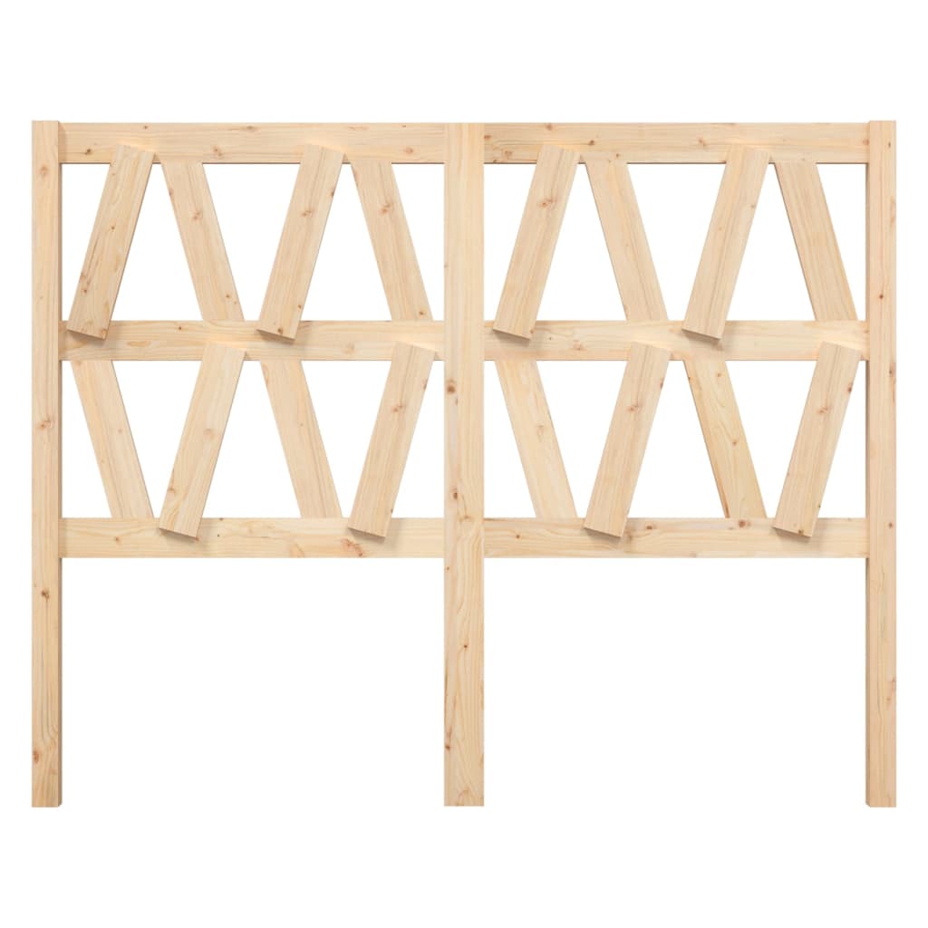 Bed Headboard | Natural Pine | Solid Pine Wood | Standard for Double Bed
