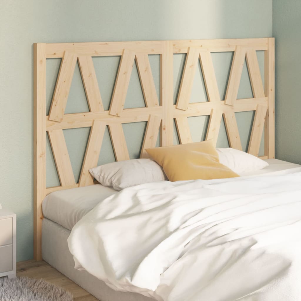 Bed Headboard | Natural Pine | Solid Pine Wood | Standard for Double Bed