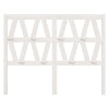 Bed Headboard White 126x4x100 cm Solid Wood Pine
