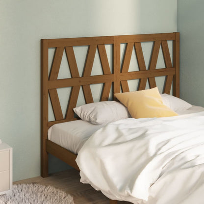 Bed Headboard | Honey Brown | Solid Pine Wood | Stylish Design