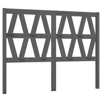 Bed Headboard | Grey | Solid pine wood | Bed Headboard | Rectangular