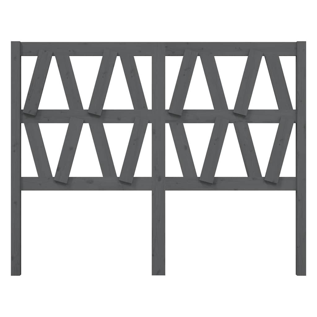 Bed Headboard | Grey | Solid pine wood | Bed Headboard | Rectangular