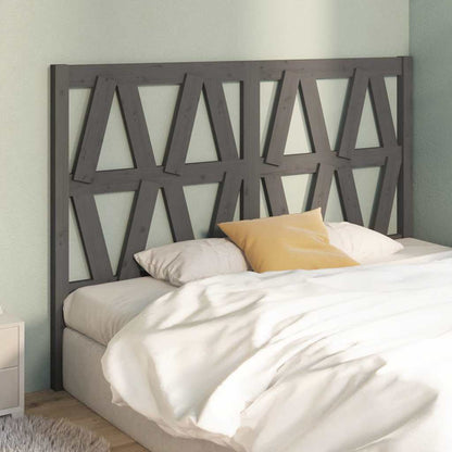 Bed Headboard | Grey | Solid pine wood | Bed Headboard | Rectangular