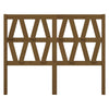 Bed Headboard Honey Brown 146x4x100 cm Solid Wood Pine