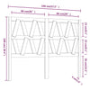 Bed Headboard Honey Brown 146x4x100 cm Solid Wood Pine