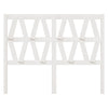 Bed Headboard White 156x4x100 cm Solid Wood Pine