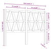 Bed Headboard White 156x4x100 cm Solid Wood Pine