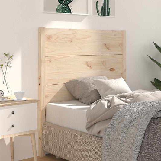 Headboard | Natural | Solid pine wood | Standard | Decorative Inlays