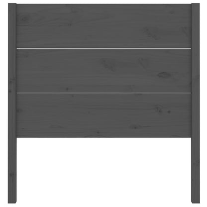 Headboard Grey 96x4x100 cm Solid Wood Pine