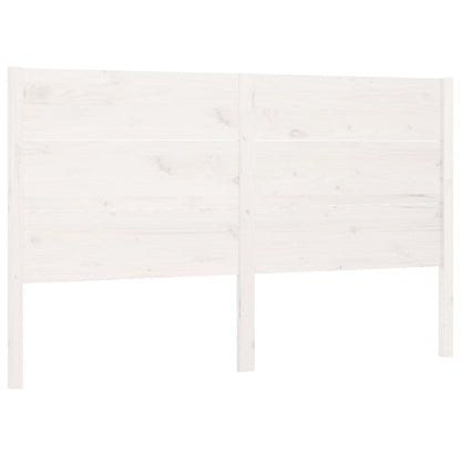 Headboard | White | Solid Pine Wood | 206x4x100 cm | Durable | Headboard