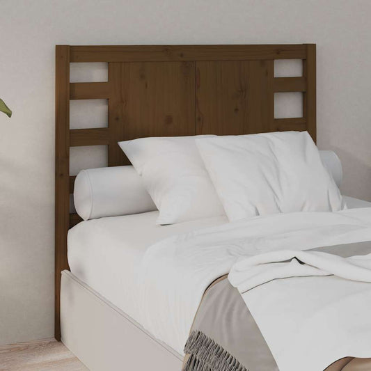Headboard | Honey brown | Solid pine wood | 96 x 4 x 100 cm
