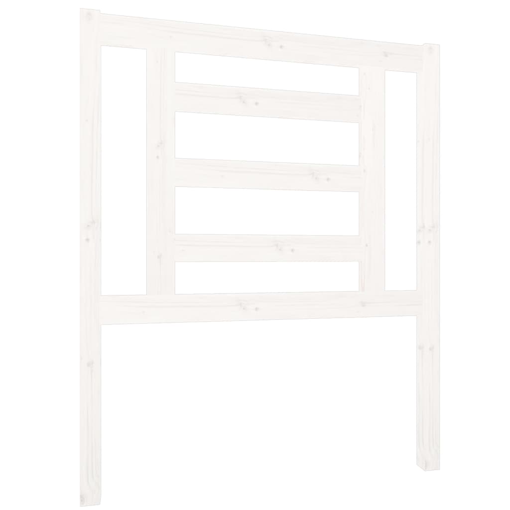 Headboard | White | Solid pine wood | 100 cm Height, 81 cm Width