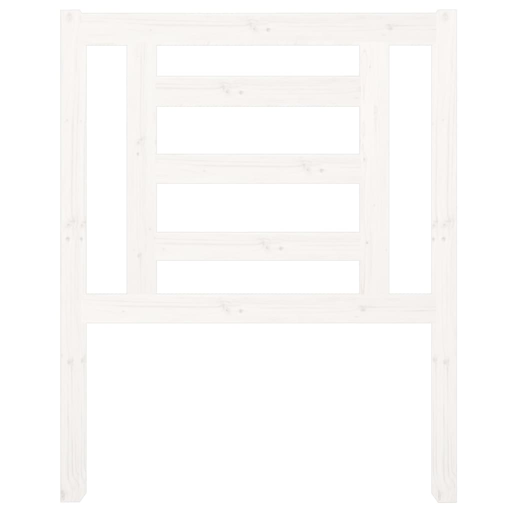 Headboard | White | Solid pine wood | 100 cm Height, 81 cm Width
