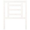 Bed Headboard White 81x4x100 cm Solid Wood Pine