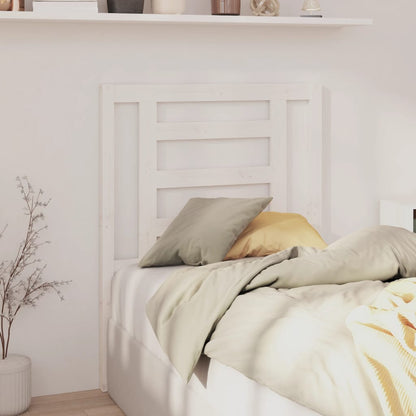 Headboard | White | Solid pine wood | 100 cm Height, 81 cm Width