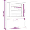 Bed Headboard White 81x4x100 cm Solid Wood Pine