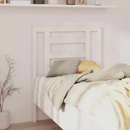 Headboard | White | Solid pine wood | 100 cm Height, 81 cm Width