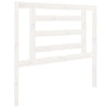 Bed Headboard White 96x4x100 cm Solid Wood Pine
