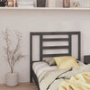 Bed Headboard Grey 106x4x100 cm Solid Wood Pine